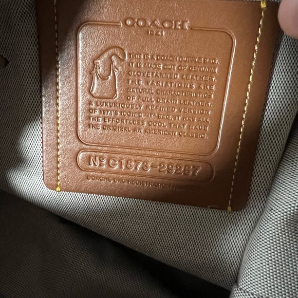 COACH 1941 GLOVETANNED PEBBLED LEATHER ORIGINAL Archive DUFFLE Chili EEUC - Picture 5 of 6